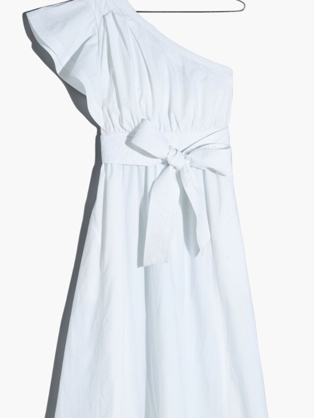 Madewell Ruffled One-Shoulder Midi Dress Size 2 NWT